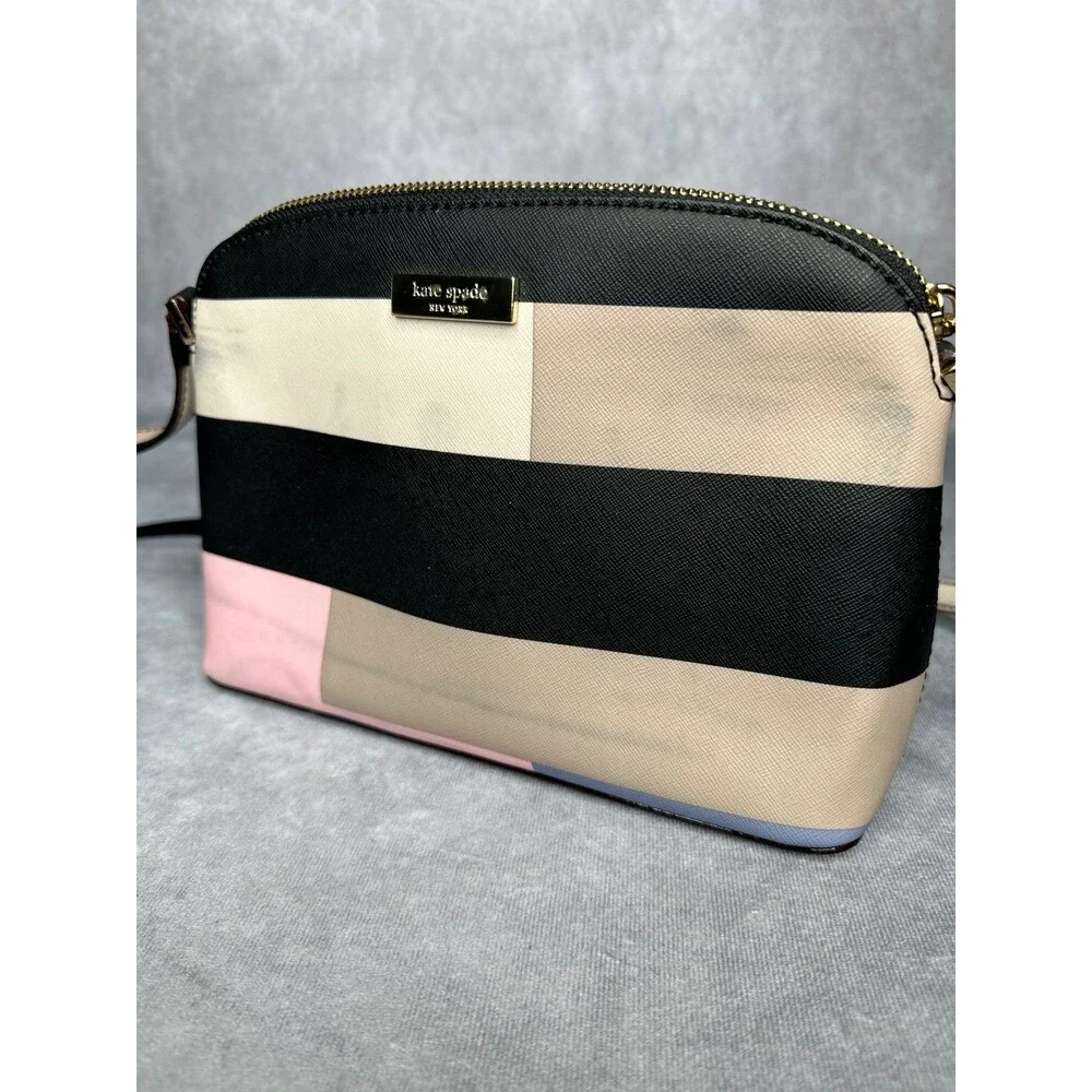 Kate Spade colorblock multi color Crossbody sling purse *has flaws
